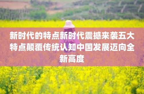 新时代的特点新时代震撼来袭五大特点颠覆传统认知中国发展迈向全新高度