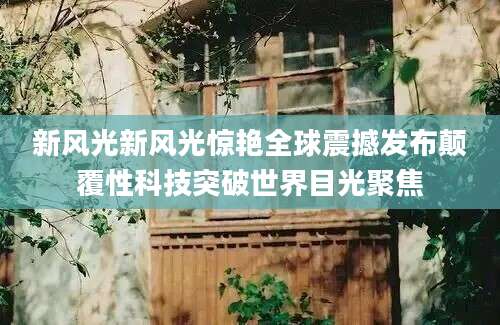 新风光新风光惊艳全球震撼发布颠覆性科技突破世界目光聚焦
