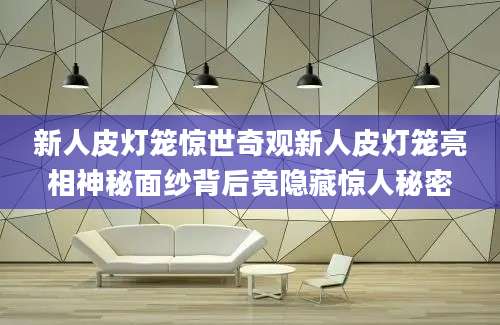 新人皮灯笼惊世奇观新人皮灯笼亮相神秘面纱背后竟隐藏惊人秘密