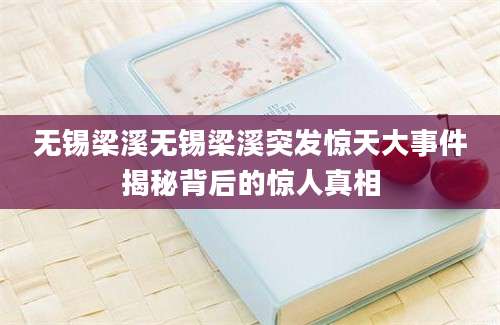 无锡梁溪无锡梁溪突发惊天大事件揭秘背后的惊人真相
