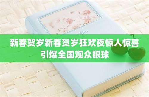 新春贺岁新春贺岁狂欢夜惊人惊喜引爆全国观众眼球