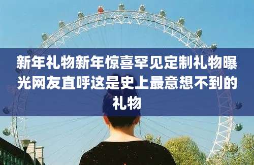 新年礼物新年惊喜罕见定制礼物曝光网友直呼这是史上最意想不到的礼物