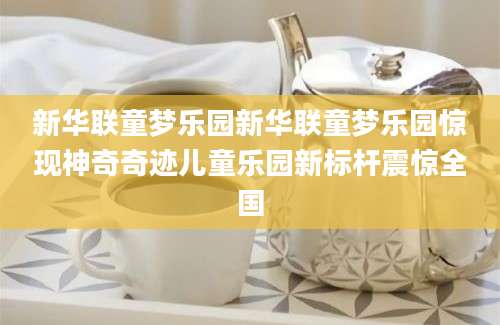 新华联童梦乐园新华联童梦乐园惊现神奇奇迹儿童乐园新标杆震惊全国