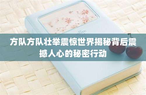 方队方队壮举震惊世界揭秘背后震撼人心的秘密行动