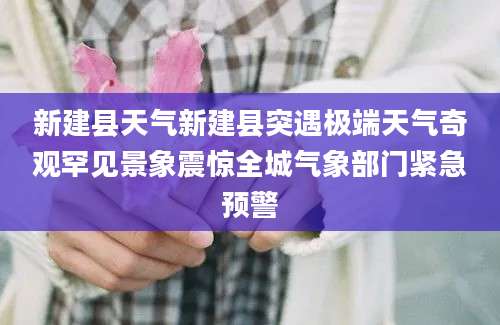 新建县天气新建县突遇极端天气奇观罕见景象震惊全城气象部门紧急预警