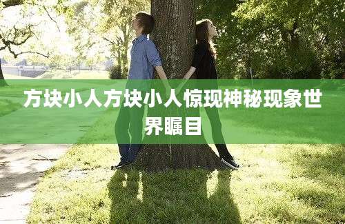 方块小人方块小人惊现神秘现象世界瞩目