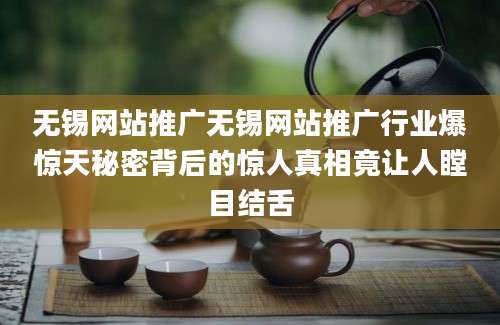 无锡网站推广无锡网站推广行业爆惊天秘密背后的惊人真相竟让人瞠目结舌