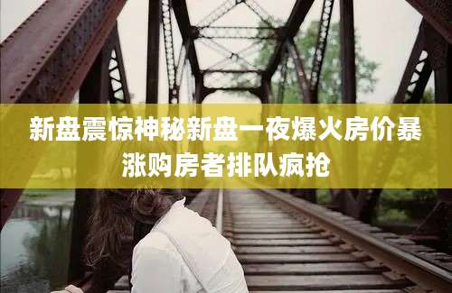 新盘震惊神秘新盘一夜爆火房价暴涨购房者排队疯抢