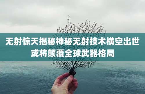 无射惊天揭秘神秘无射技术横空出世或将颠覆全球武器格局